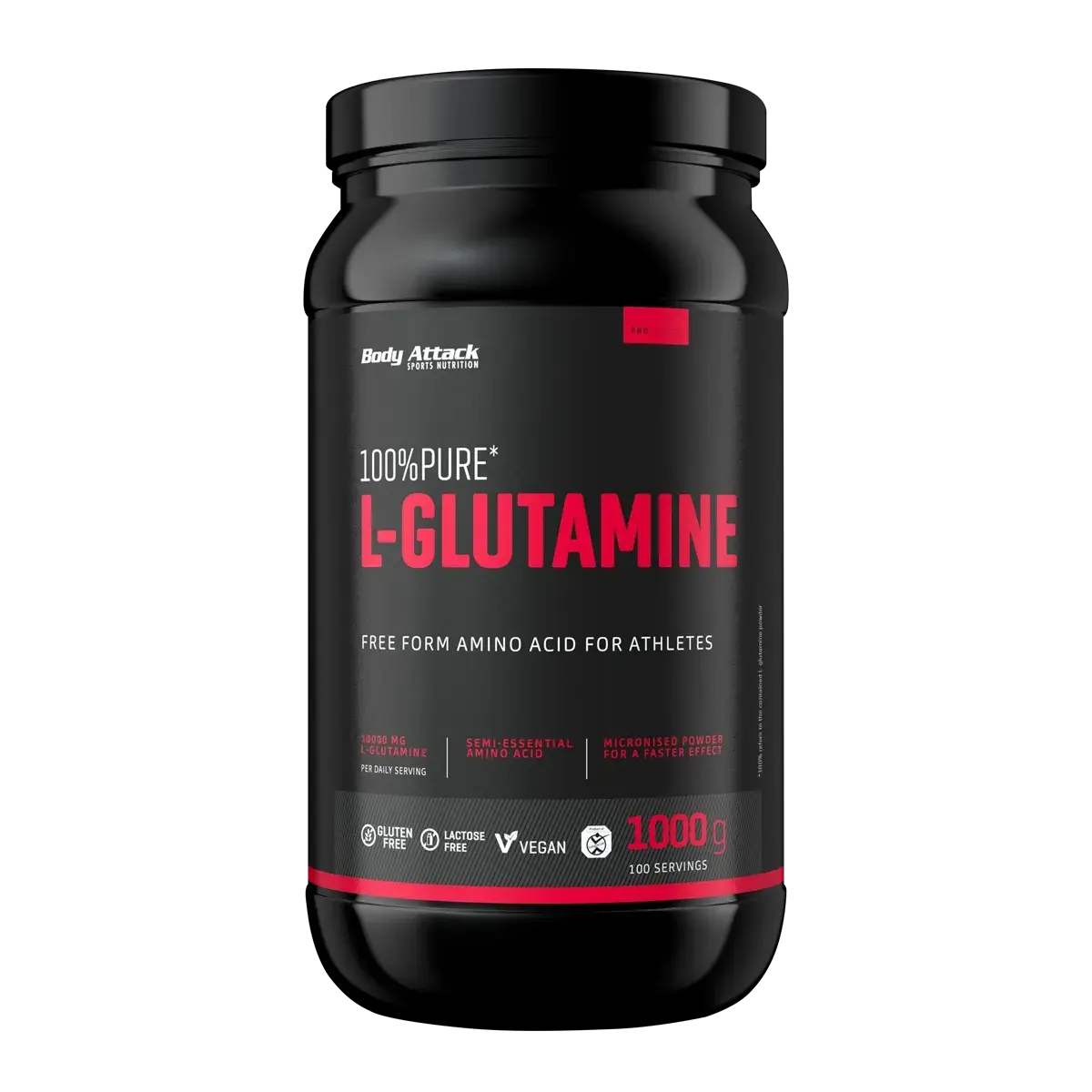 100% tīrs L-glutamīns 1000g